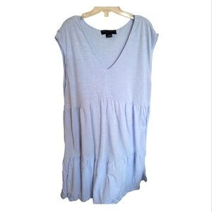 Social Standard Sanctuary Cottagecore Blue Ruffle Dress Size Large